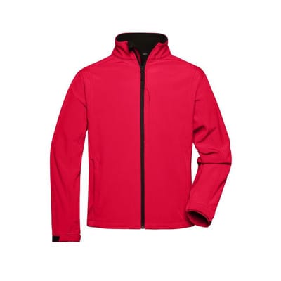 Herren Softshell Jacke JN135, rot, Größe L