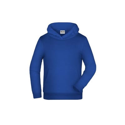 Kinder Basic Kapuzensweatshirt JN796K, dunkel-königs-blau, Größe M
