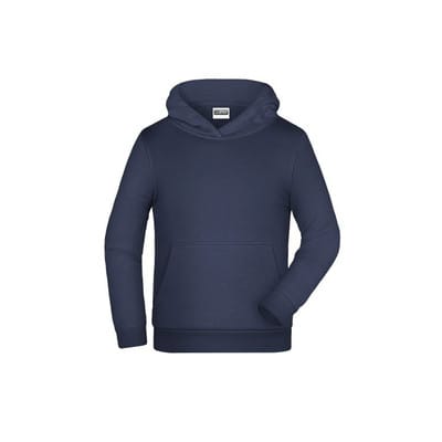 Kinder Basic Kapuzensweatshirt JN796K, navy-blau, Größe S