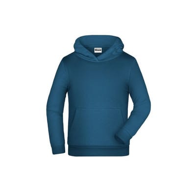 Kinder Basic Kapuzensweatshirt JN796K, petrol, Größe L