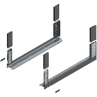 LEGRABOX Zarge, Höhe C (177 mm), NL=600 mm, links/rechts, für LEGRABOX free, oriongrau matt