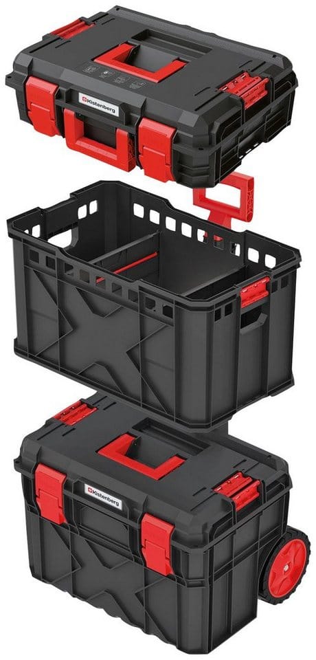 Prosperplast Werkzeugtrolley X Block Pro, 54,6 x 38 x 97 cm