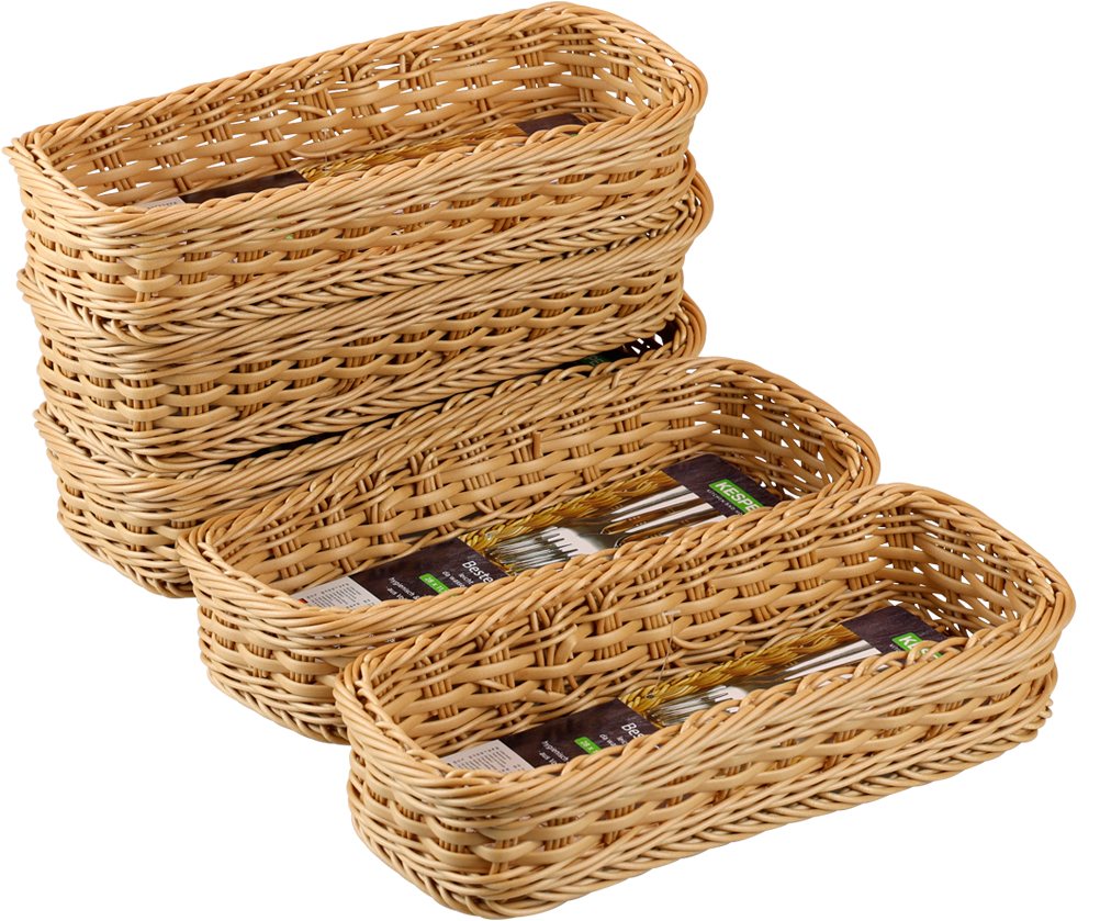 KESPER® Besteckkorb Geflecht, 5er Set, (Set, 5-tlg), aus Vollkunststoff, PE Bild 2