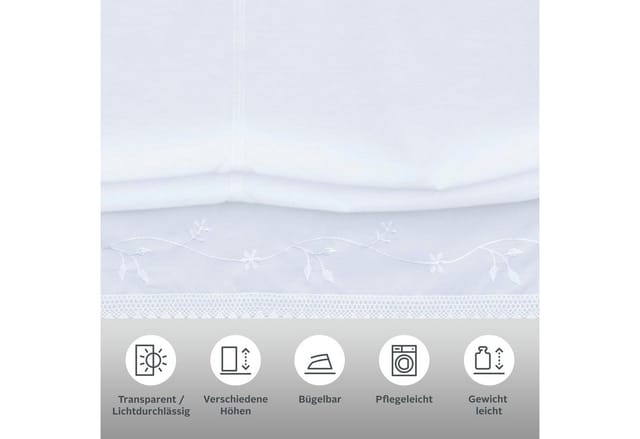 OTTO home Raffrollo Idaho, mit Schlaufen, Transparent, Voile, Polyester