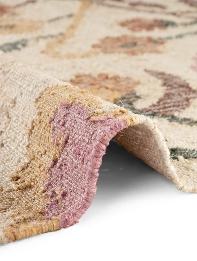 ELLE DECORATION Teppich Kelim Violette, rechteckig, Höhe: 3 mm, Jute, Baumwolle, Natur, Handgewebt, Kelim, orientalisch, Boho