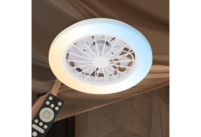 Briloner Leuchten LED Deckenleuchte PAFO, dimmbar über Fernbedienung, LED fest integriert, warmweiß - kaltweiß, 38 x 14 cm (DxH), Schlafzimmer, Wohnzimmer, Esszimmer, Flur, Küche
