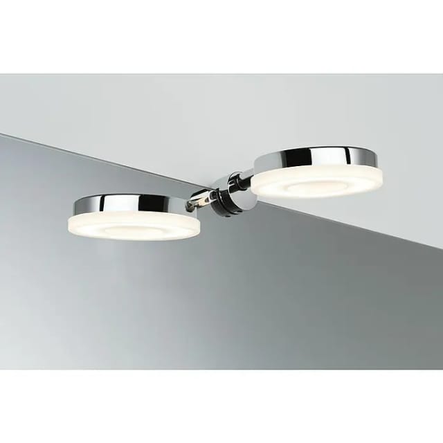 Paulmann Spiegelleuchte LED Becrux IP20 4W Chrom, LED fest integriert, Warmweiß, LED Becrux IP20 4W Chrom