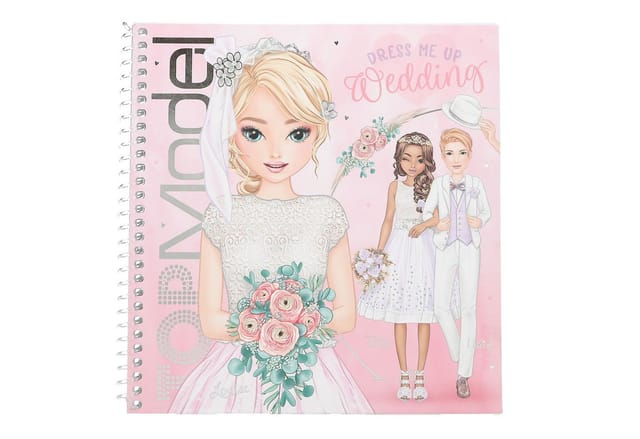 Depesche Malvorlage TOPModel Dress Me Up Stickerbuch Wedding Malbuch