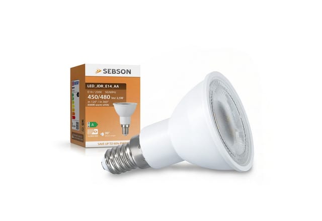 SEBSON LED-Leuchtmittel LED Lampe E14 Energieeffizienz A, warmweiß 2,5W 450lm 230V - 4er Set, E14, 4 St., Warmweiß, Einbaustrahler 230V