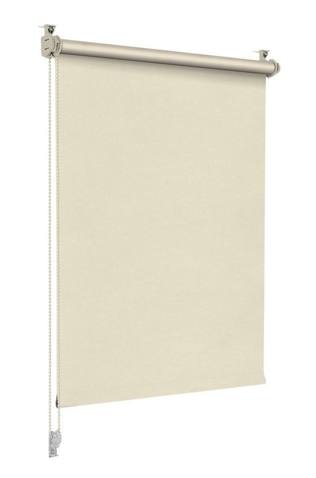 Verdunklungsrollo Seitenzugrollo, Sonello, verdunkelnd, einfach Montage ohne Bohren, Klemmfix, 25cm x 100cm Creme Verdunkelungsrollo, Rollos Fenster, Sonnenschutz