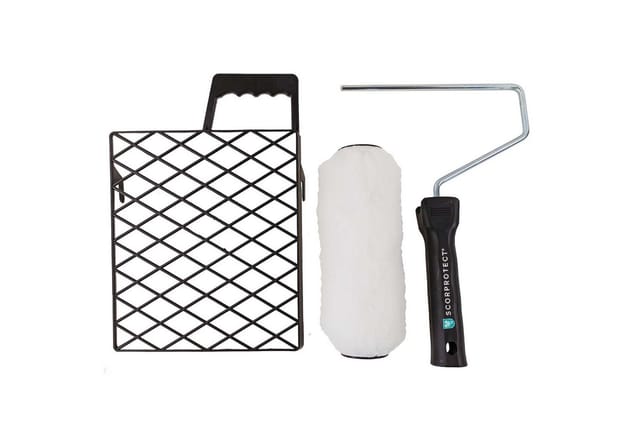 Scorprotect® Farbroller Farbroller-Set 3-teilig Vestan Walze 18 cm, Bügel und Gitter