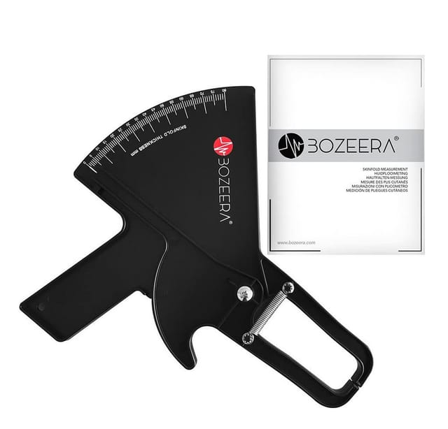 BOZEERA Körpermaßband Caliper Körperfettzange Professionell – inklusive GRATIS Software