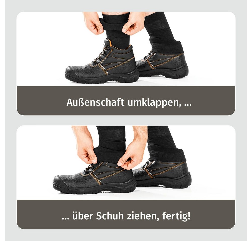 socklaender Arbeitssocken Funktions-Socke mit Doppelschaft Wandersocken Funktionsssocken Jagdsocken Baustelle Wald Strümpfe