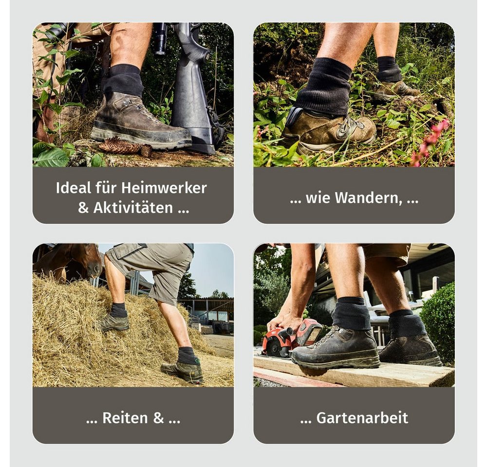 socklaender Arbeitssocken Funktions-Socke mit Doppelschaft Wandersocken Funktionsssocken Jagdsocken Baustelle Wald Strümpfe Bild 3