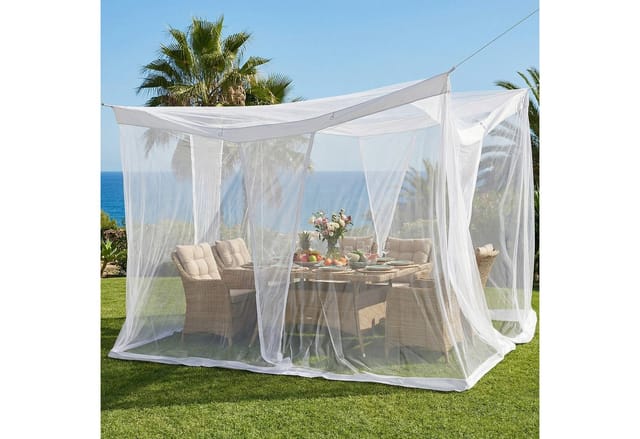 Sekey Moskitonetz Moskitonetz Pavillon 3,5x2,5x2,5m Insektenschutz Garten Outdoor Balkon, Fliegennetz für Pergola Garten groß Mückenschutz stabil