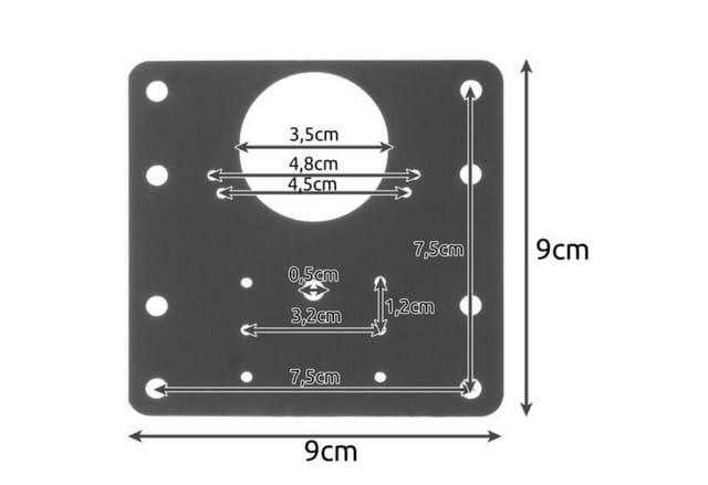 MALATEC Reparatur-Set Reparaturplatten Set für Möbelscharniere aus Metall 4 Stück, Möbelreparatur Set für Scharniere mit Metallplatten und Schrauben, 28-St., 4x Reparaturplatten aus Metall mit Schrauben zur Scharnierbefestigung, Metall-Reparaturplatten universell für links- und rechtsschlagend