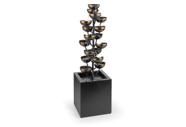 blumfeldt Wasserspiel Joshua Tree, 26 cm Breite, brunnen spring zimmer zier brunnen led-beleuchtung terasse