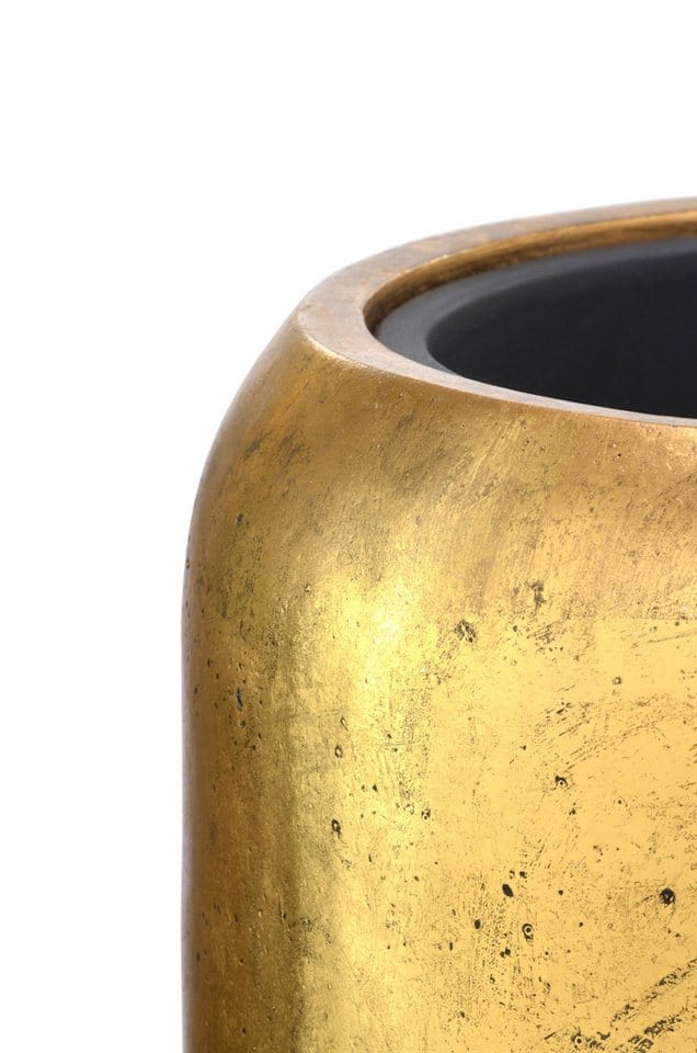 Flingora Bodenvase Cleo, mit Einsatz - Fiberglas - Indoor - Gold - Höhe 51 cm