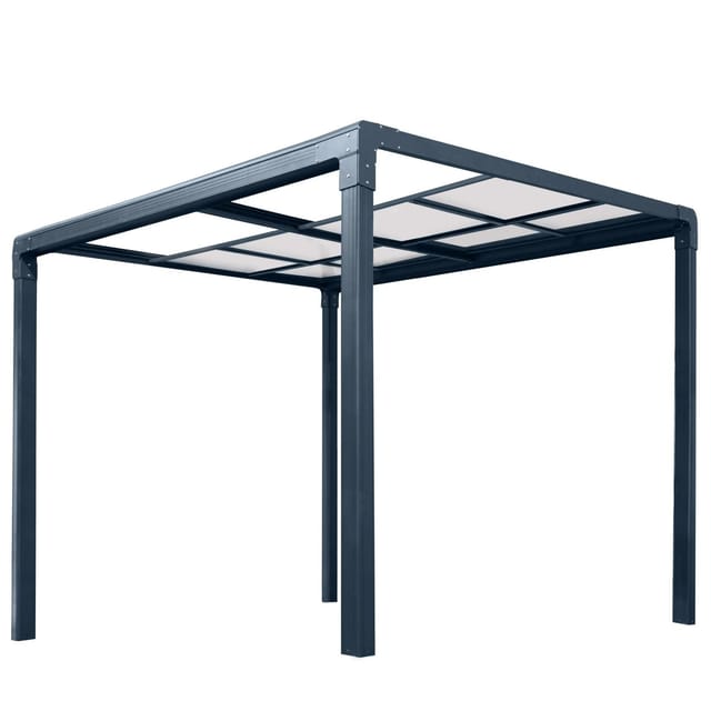 osoltus Terrassendach osoltus Terrassendach Veranda freistehend mit Schiebedach 3x3m