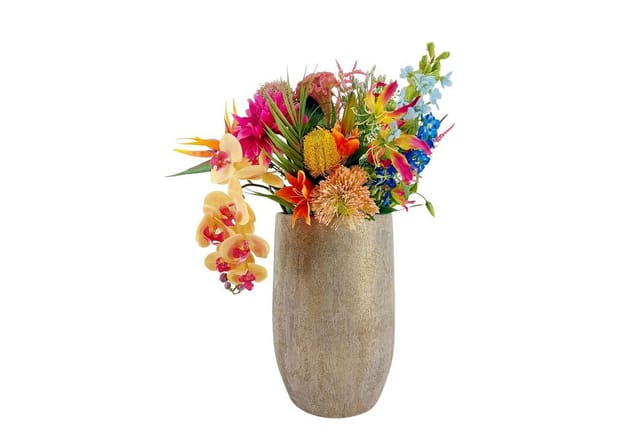 CreaFlor Home Bodenvase Avion, Bodenvase 40cm, Braun, Einfarbig, H: 40cm