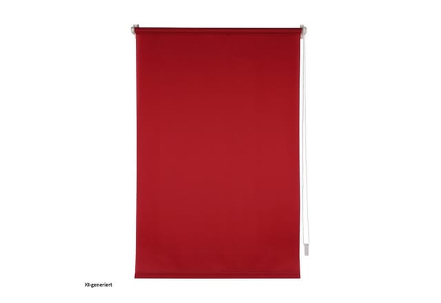 Doppelrollo Tageslichtrollo 80 x 150 Rot Marisol, HTI-Living, ohne Bohren, Klemmfix, Klemmfix, Festmaß freihängend ohne Bohren Klemmfix