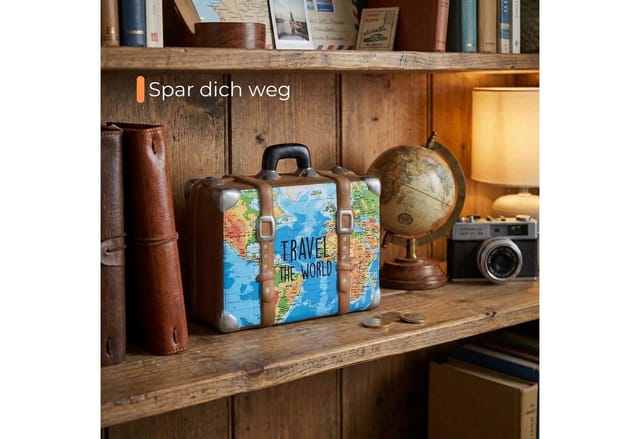 matches21 HOME & HOBBY Spardose Lustige Spardose Marienkäfer schwarz rot 12 cm mit Schlüssel, Keramik Kinder Sparbüchse abschließbar