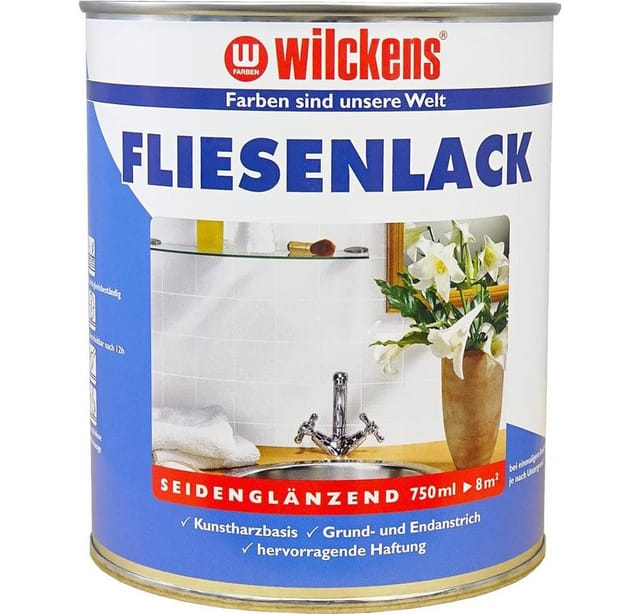 Wilckens Farben Fliesenlack Fliesenlack Seidenglänzend 0,75 LTR