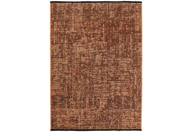 KADIMA DESIGN Wollteppich TITLIS Wohnzimmer Waschbar Schlafzimmer Wohnzimmerteppich Esszimmer, Läufer, Höhe: 9 mm, Kupfer, 80x150 cm, Esszimmerteppich Einfarbig Uni Edel Waschbar