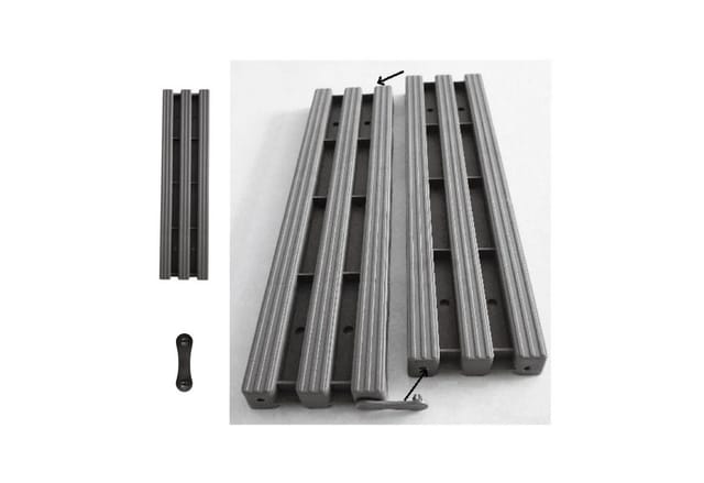 HTI-Living Trittsteine Rollweg Nessa, 30x524 cm, Set, 64-St., 64 Module inkl. Verbindungselementen, Gehweg Gartenweg leicht zu verlegen