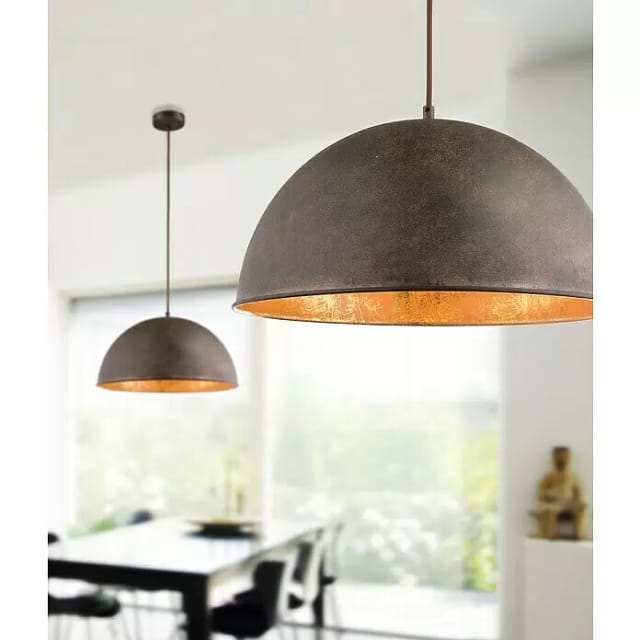 GLOBO LIGHTING Hängeleuchte, Leuchtmittel nicht inklusive, Hängeleuchte Esstisch gold Industrielle Pendelleuchte Retro Hängelampe