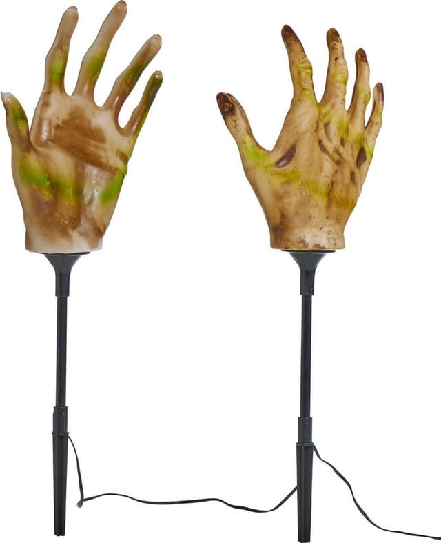 Northpoint LED Dekofigur Halloween Batterie Deko LED Schädellicht mit 2xAA Batterien