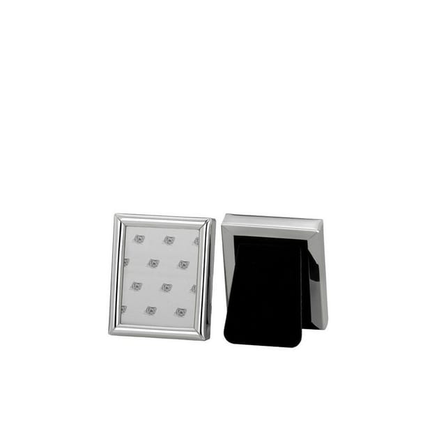 Brillibrum Bilderrahmen Bilderrahmen Mini Fotorahmen Passbild Passfoto Silber Metall