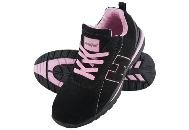 Reis Arbeitsschuhe Damen Schutzschuhe Rosa Halb Stahlkappe SB (BRARGENTINA) Arbeitsschuh ölbeständige Sohle