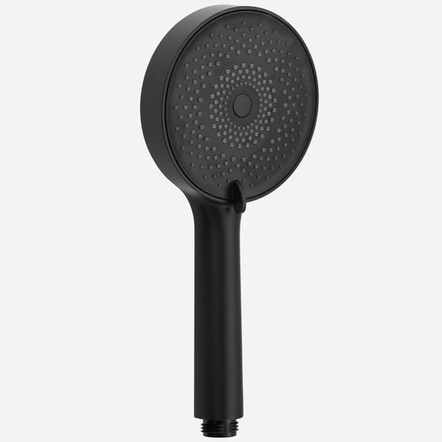 Euroshowers GmbH Handbrause Duschbrause mit einzigartigem Strahlbild, EuroFlux Mattschwarz