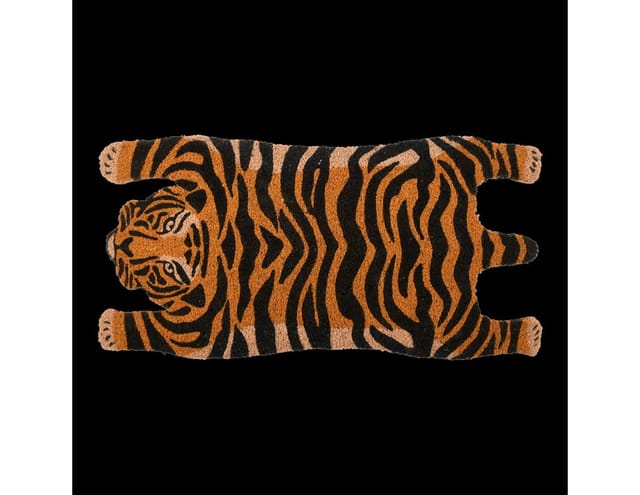 esschert design Fußmatte Esschert Design Türmatte Tiger aus Kokosfaser in Orange / schwarz, Tiger
