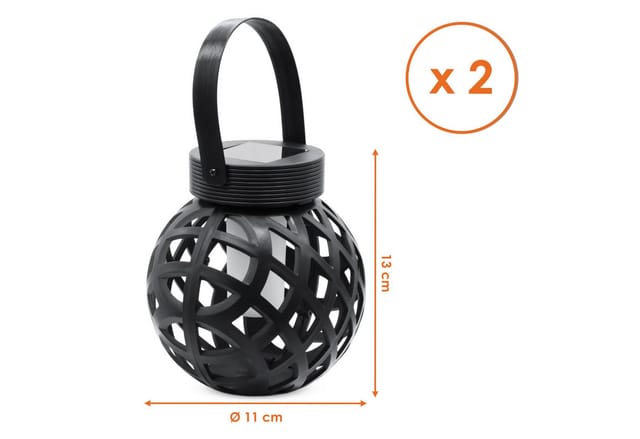 Spetebo LED Solarleuchte LED Laterne zum Hängen mit Flammeneffekt, Dämmerungssensor, LED fest integriert, orange, Gartenlaterne Solar betrieben