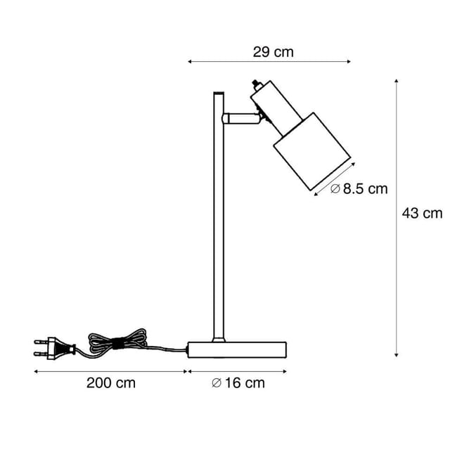 Qazqa Tischleuchte Stijn, ohne Leuchtmittel, Warmweiß, QAZQA Tisch­leuchte, e27, Grün, Metall, Modern