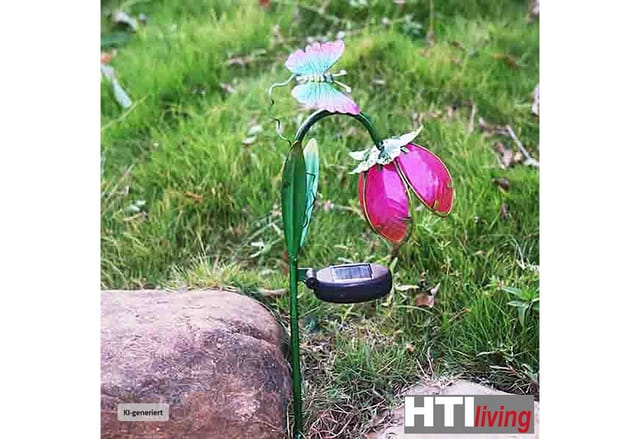 HTI-Living LED Solarleuchte Solarlampe Blume Soley, Gartenstecker