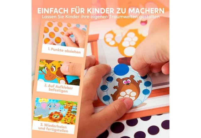Klever Kits Sticker Klever Kits Dot Art Aktivität, Dot It Einhörner Prinzessinnen