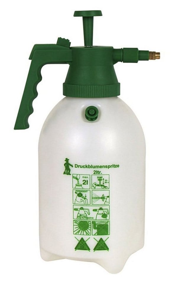 BURI Drucksprühgerät Druckblumenspritze 2 Liter Drucksprüher Pumpsprüher Gartenspritze
