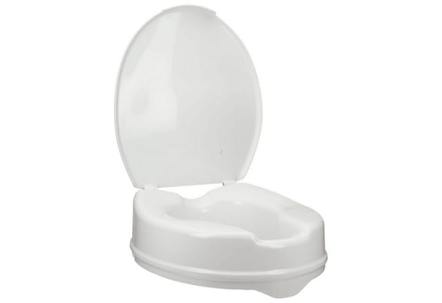 Rehaforum Medical Toiletten-Stuhl RFM Toilettensitzerhöhung mit Deckel