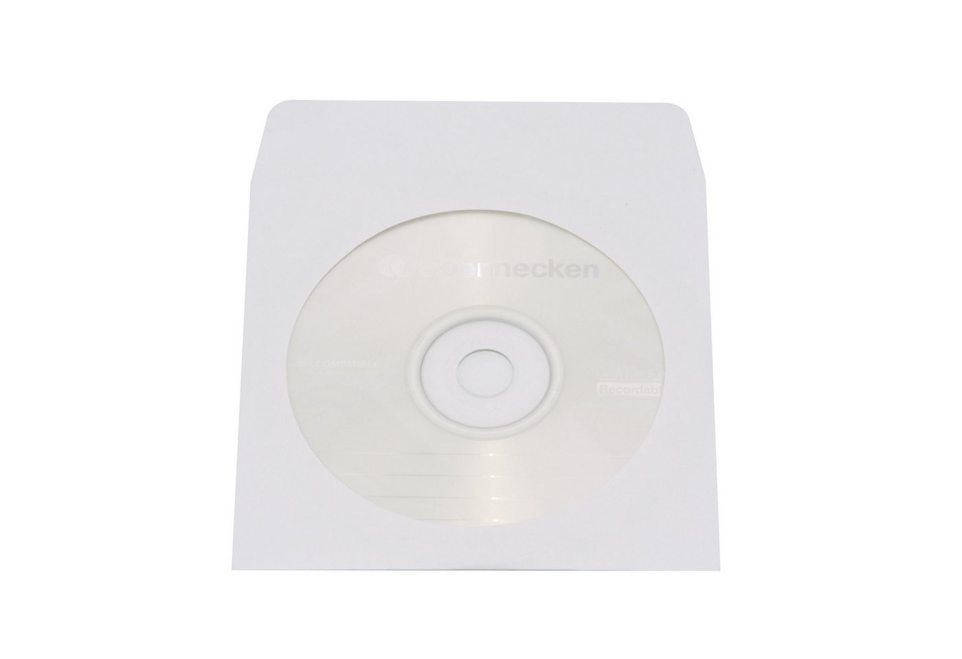 Soennecken Aufbewahrungsbox CD/DVD Hülle 03750 mit Fenster Papier weiß 100 Stück