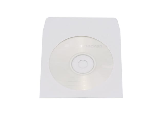 Soennecken Aufbewahrungsbox CD/DVD Hülle 03750 mit Fenster Papier weiß 100 Stück