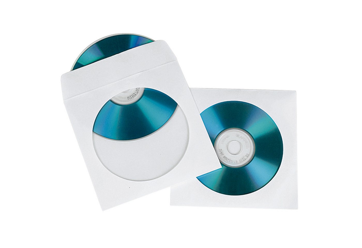 Soennecken Aufbewahrungsbox CD/DVD Hülle 03750 mit Fenster Papier weiß 100 Stück Bild 3