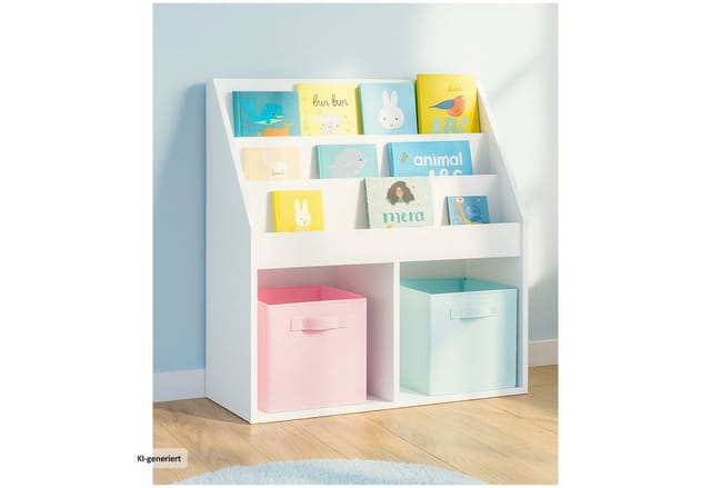 HTI-Living Bücherregal Kinderregal Bücherregal Thekla 7380, Stück 1-tlg., Standregal für Spielzeug und Bücher