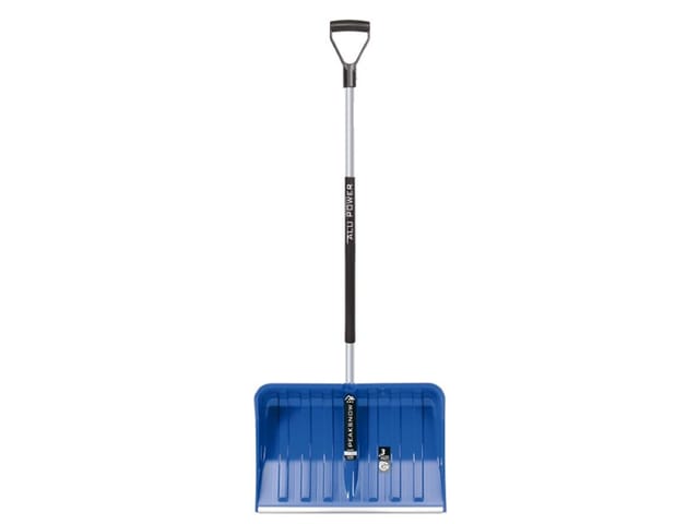 Prosperplast Schneeschieber Alpinus Alutube Ergo, 55 cm Arbeitsbreite, mit 145 cm langem Stiel, (2-tlg), ergonomischer Stiel, breite Schaufel