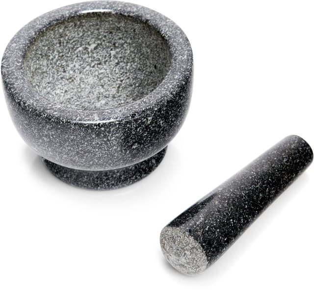 Zeller Present Mörser, (Set, 2-tlg), Granit