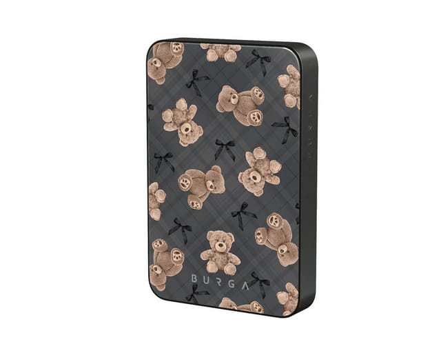 BURGA Best Friends Forever "BFF" Magnetic Power Bank 5.000 m/Ah gunmetal Powerbank 5000 mAh