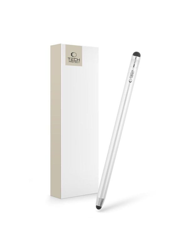 TECH PROTECT Eingabestift Tech-Protect Touch Stylus Eingabestift Universal Silber (1-St)