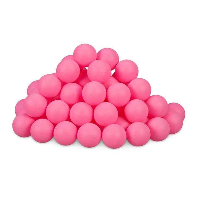 relaxdays Tischtennisball Pinke Beer Pong Bälle im 100er Set